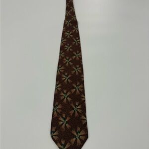 Joseph Abboud Silk Brown Patterned Men's Tie